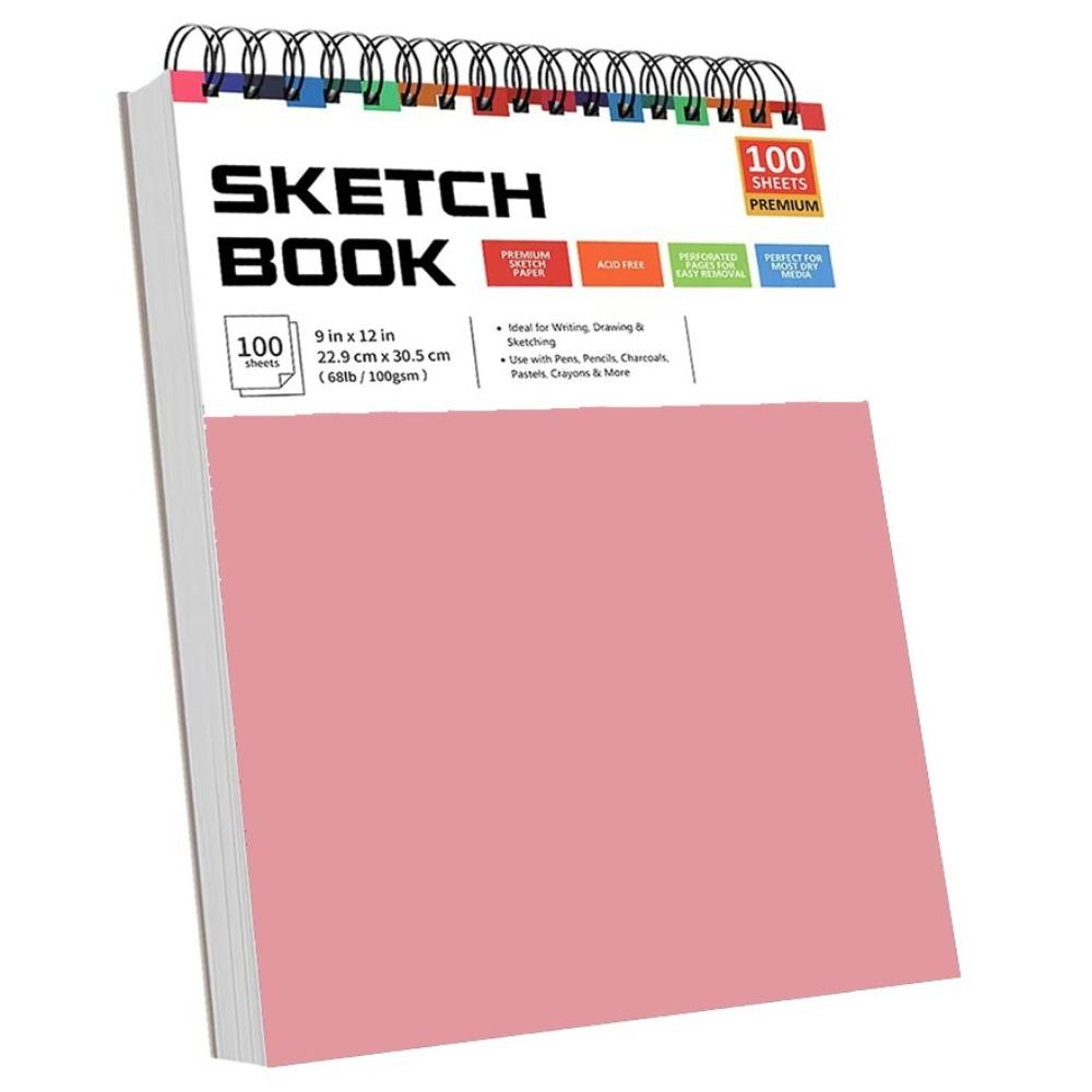 Hardcover Drawing Paper Pad Top Spiral Binding Drawing Pad New A4 Sketchbook  Illustration