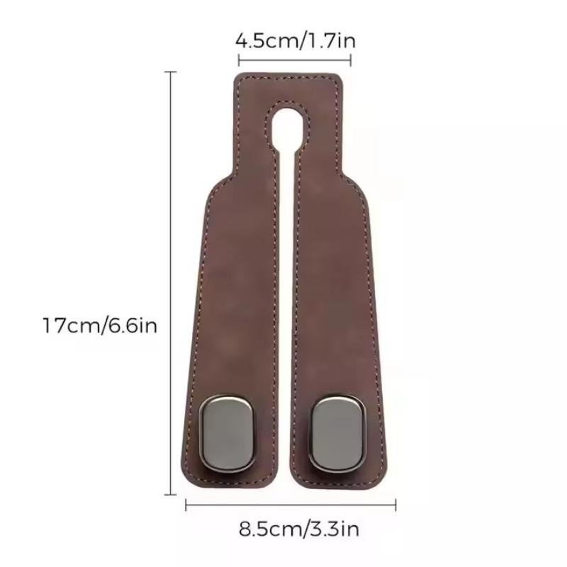 1/2Pcs Car Seat Hooks for Headrest|Double Headrest Purse Hook for Car|Multifunctional Car Seat Back Storage Hook with Metal Hook