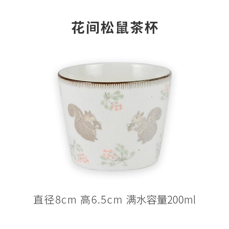 Handmade Japanese Retro Ceramic Mug Cute Coffee Cup for Home Use 200ml