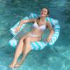 Inflatable Mesh Bottom Four-Tube Floating Hammock Recliner