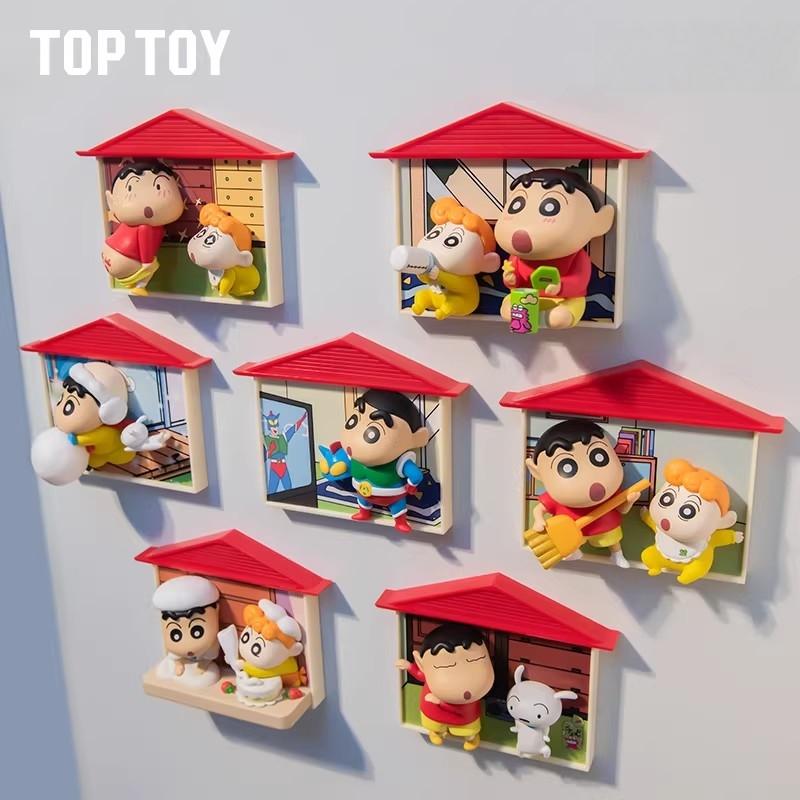 TOP TOY Crayon Shinchan Nohara Family Series Anime Refrigerator Magnet Figure Cute Children's Toy Birthday Gift