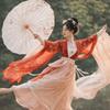 Vintage 70 cm Silk Cloth Women Umbrella Handheld Folding Classical Oil Paper Umbrella Rainproof Decorative Costume Parasol Party