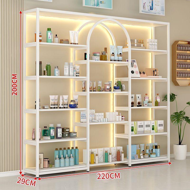 Floor-Standing Multi-Layer Nail Polish and Beauty Salon Display Rack