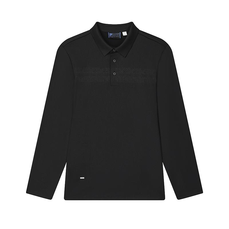 New FILA Polo Shirt Men's Jet Black F11M442206FBK