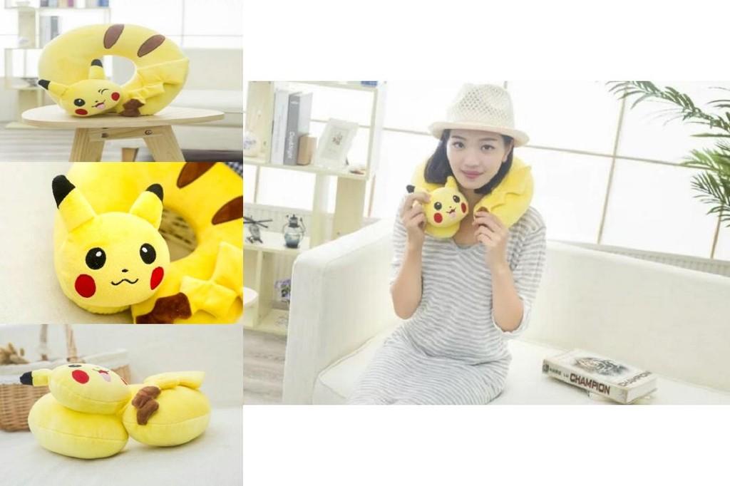 Pikachu U Shaped Neck Pillow For Travel And Rest With Logo Printing