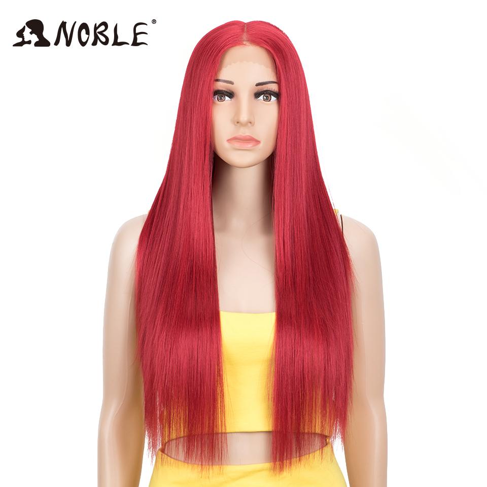 

Noble Synthetic Lace Front Wig Lace Part Wig Long 28 Inch Cosplay Lace Wig Blonde Ombre Lace Wig for Women Synthetic Lace Wig (CHERRY,130%&28inches&Lace Front) вишня