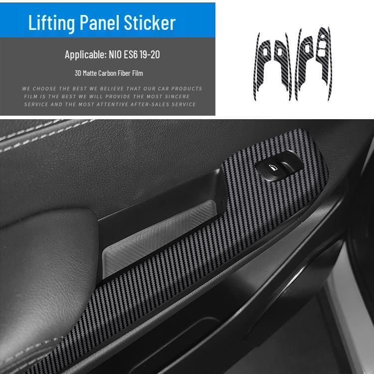 Compatible Nio ES8 (18-20) Carbon Fiber Gear Stickers for ES6/EC6 - Free Replacement If Damaged