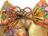 Muromachi Knot Obi 7 Years Old Girl Knot Obi of Gold Brocade Fabric Single Item [Kyoto st. ] Shichi-Go-San "Kin Sakura" NMOeb-Gd