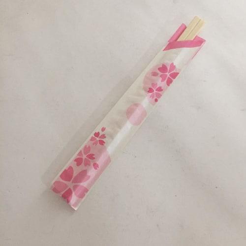 Yamato Bussan Disposable Chopsticks, Natural, 20cm, Izumi, Genroku, with Chopstick Bag, Pack of 50