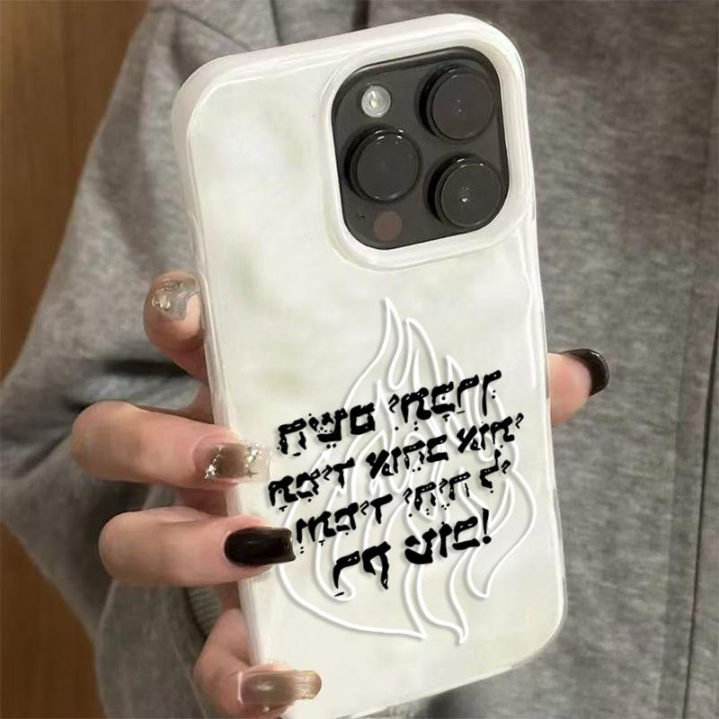 New Fashion Flame Pattern Silicone Soft Phone Case For  iPhone 17 Pro Max 15 14 17 Air 13 12 11 16 Plus 17E 16E Shockproof Cover