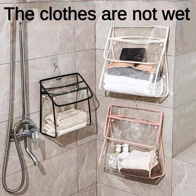 Bathroom Clothes Waterproof Hanging Bag Clothes Bedroom Dormitory Hanging Storage Bag Hanging Bag Buggy Bag Large Capacity Shopping Bags