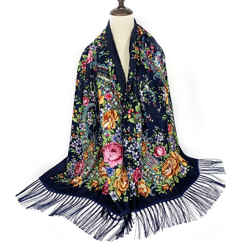 Ethnic Style Women's Shawl - Floral, Autumn/Winter Qipao Scarf, Sun Protection