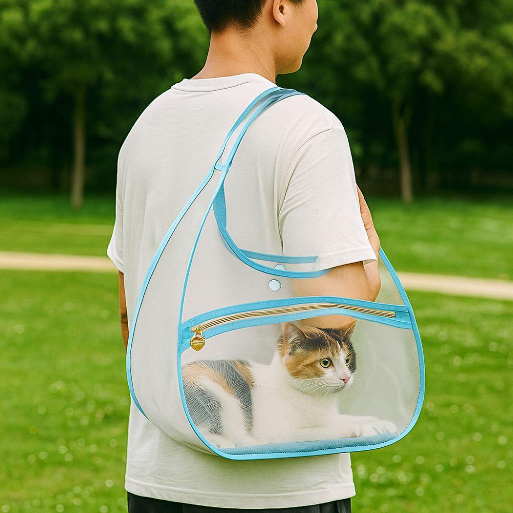 Nylon Portable Pet Bag Breathable Pet Handbag Single Shoulder Pet Carrier Bag for Cats Dogs