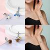 925 Silver Yellow Heart Pendant Gold Fireflies Sunflower Butterfly Bees Bead Fit Bracelet Valentine's Day Gift Jewelry