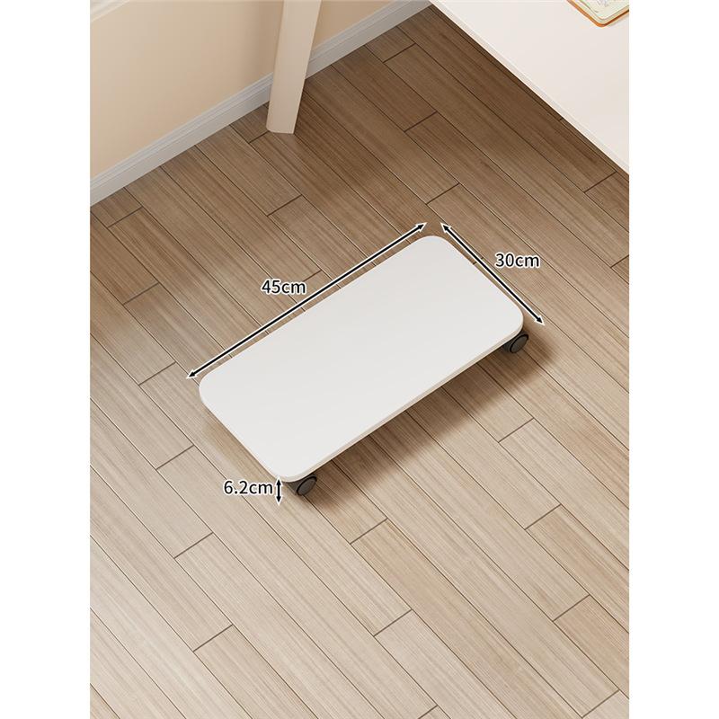 Computer Tower Stand with Wheels Mobile CPU Holder Adjustable Desktop PC Case Rolling Base Under Desk Home Office Universal