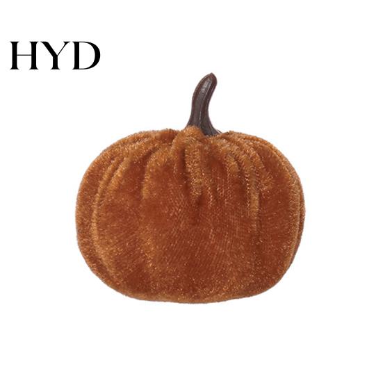 Halloween Festival Decorations Small Velvet Pumpkin Thanksgiving Table Centerpiece, Soft Reusable Party Stuffed for Fall Harvest Farmhouse Decoration