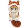 2026 Kawaii Mofu Sand Keychain – Cute Cartoon Shark & Cat Plush Pendant for Backpack, Bag Charm & Birthday Gift