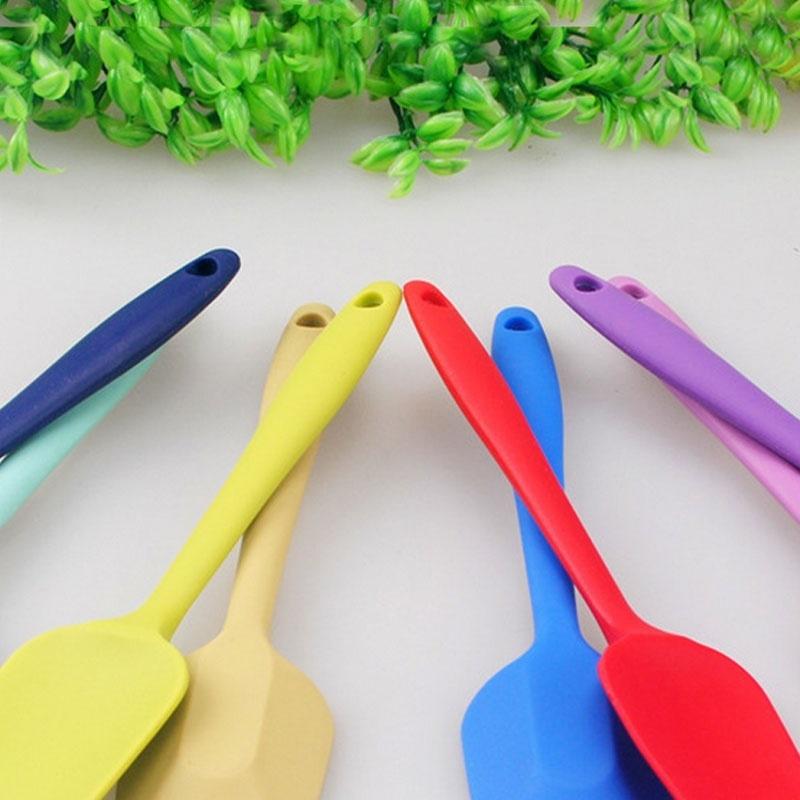 4 Cucchiai In Silicone Da Cucina 28 Cm – Resistenti Al Calore – Set Utensili Mescola – Rossi, Verdi, Blu, Arancioni