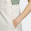 Adidas Solid Color Zip Pocket Short Sports Overall Dress Women Dress Wonder-White IK8605