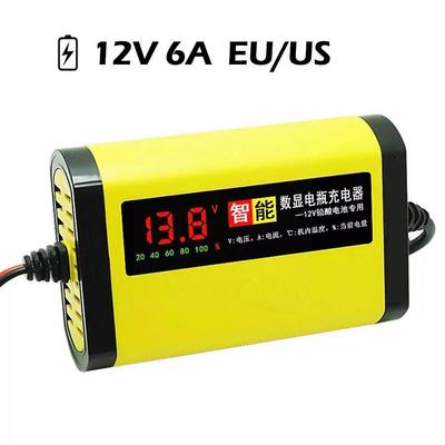 Ładowarka do akumulatorów samochodowych 12V 2A Wyświetlacz LED Akumulatory motocyklowe Ładowanie zasilania Zabezpieczenie przed zwarciem Do 12V 12Ah 14Ah Kwasowo-ołowiowe Y1L4