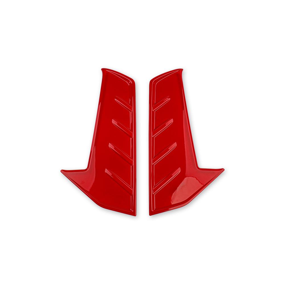 For Hyundai Elantra CN7 N Line (A) Red Exterior Style Front Bumper Side Fog Light Lamp Frame Decoration Cover Trim