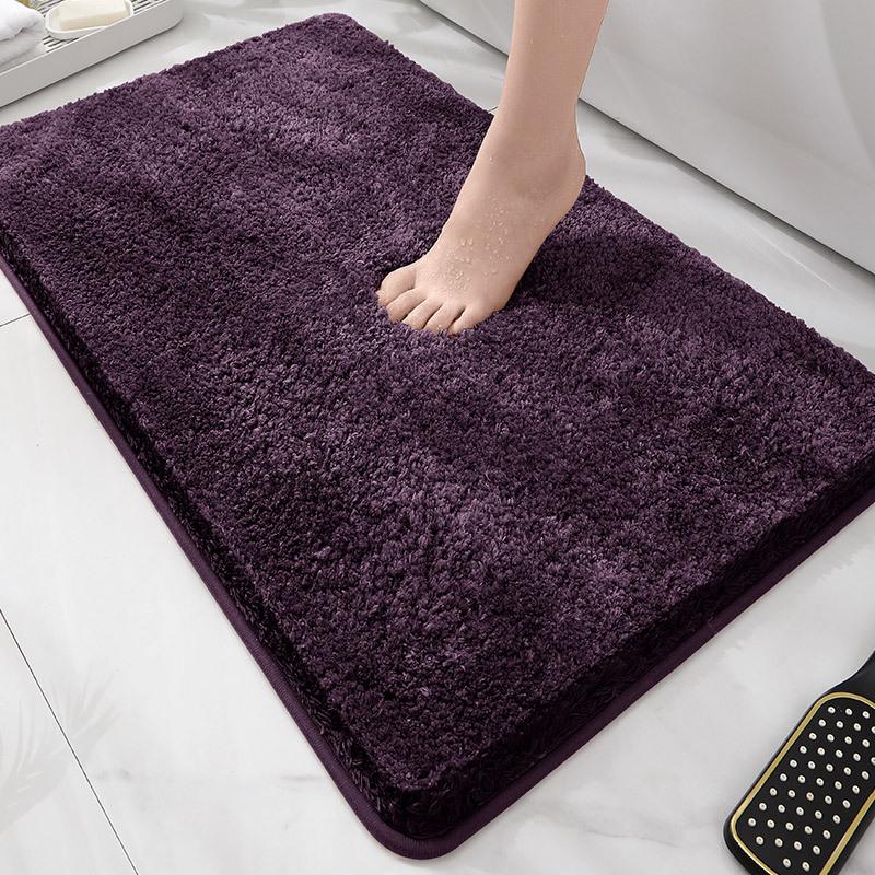 Toilet Absorbent Floor Mat Bathroom Toilet U-Shaped Mat Toilet Entrance Door Non-Slip Foot Pad Toilet Carpet