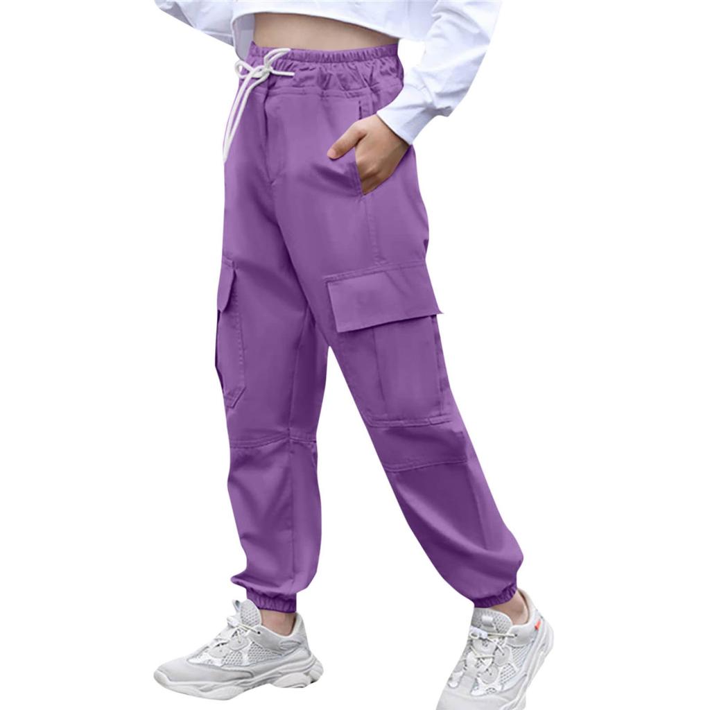 Kids Girl Large-Sized Straight Tube Loose Thin Casual Summer Wide Leg Pants