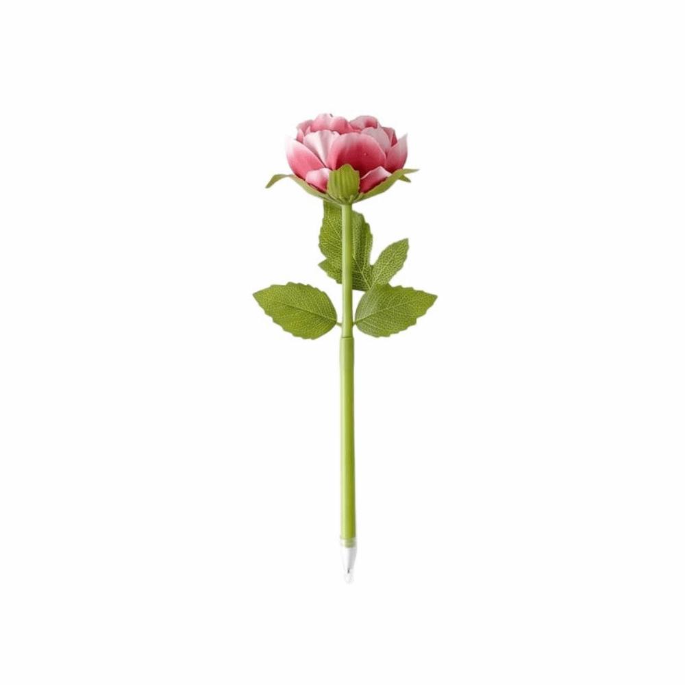 Writing Smoothly Neutral Gel Pens Fake Rose Signature Pen Artificial Flowers Ballpoint Pen  Ladies