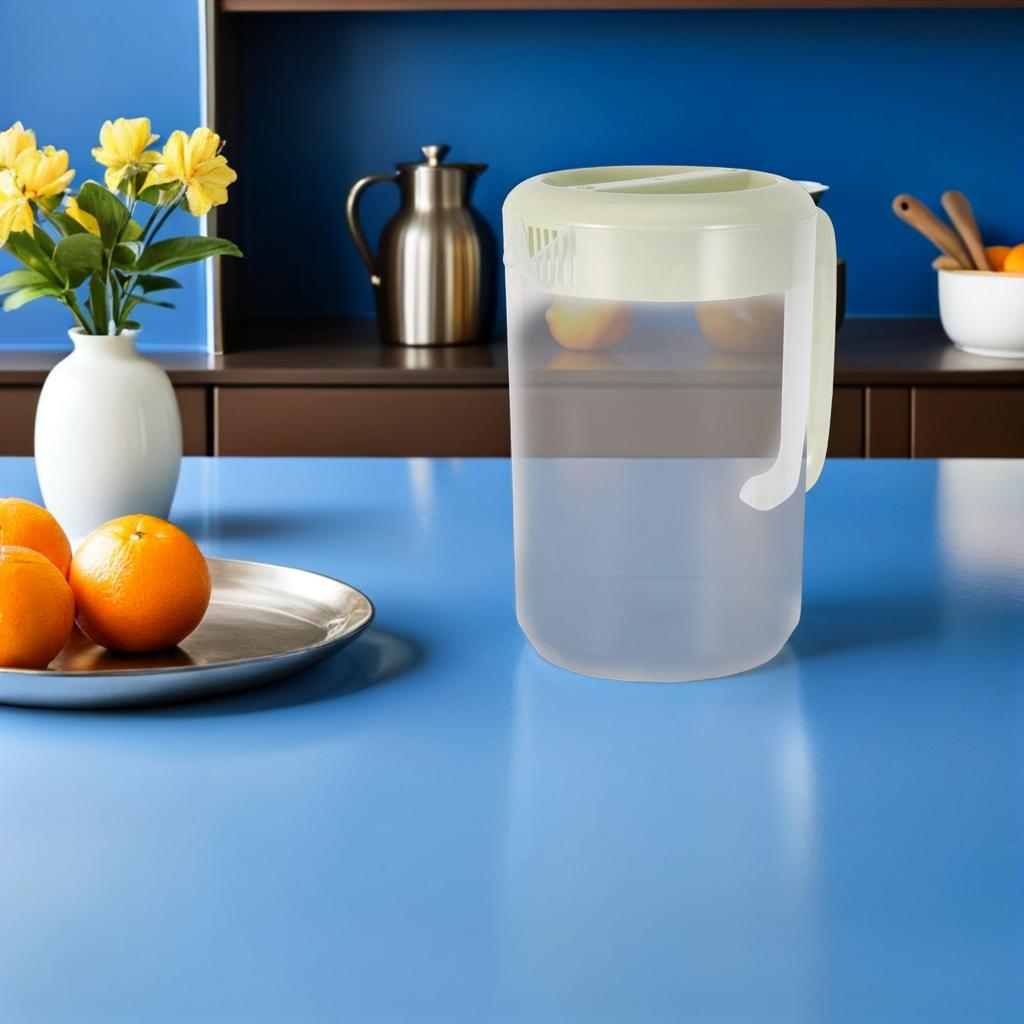 5L Large Capacity Cold Water Pitcher Plastic Fridge Jug With Lid Clear Juice Container For Iced Tea Lemonade Bpa Free