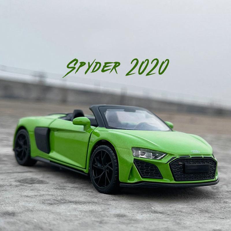 1/32 Scale R8 Spyder 2020 Model Car Diecast Toy Vehicle Collection Gift