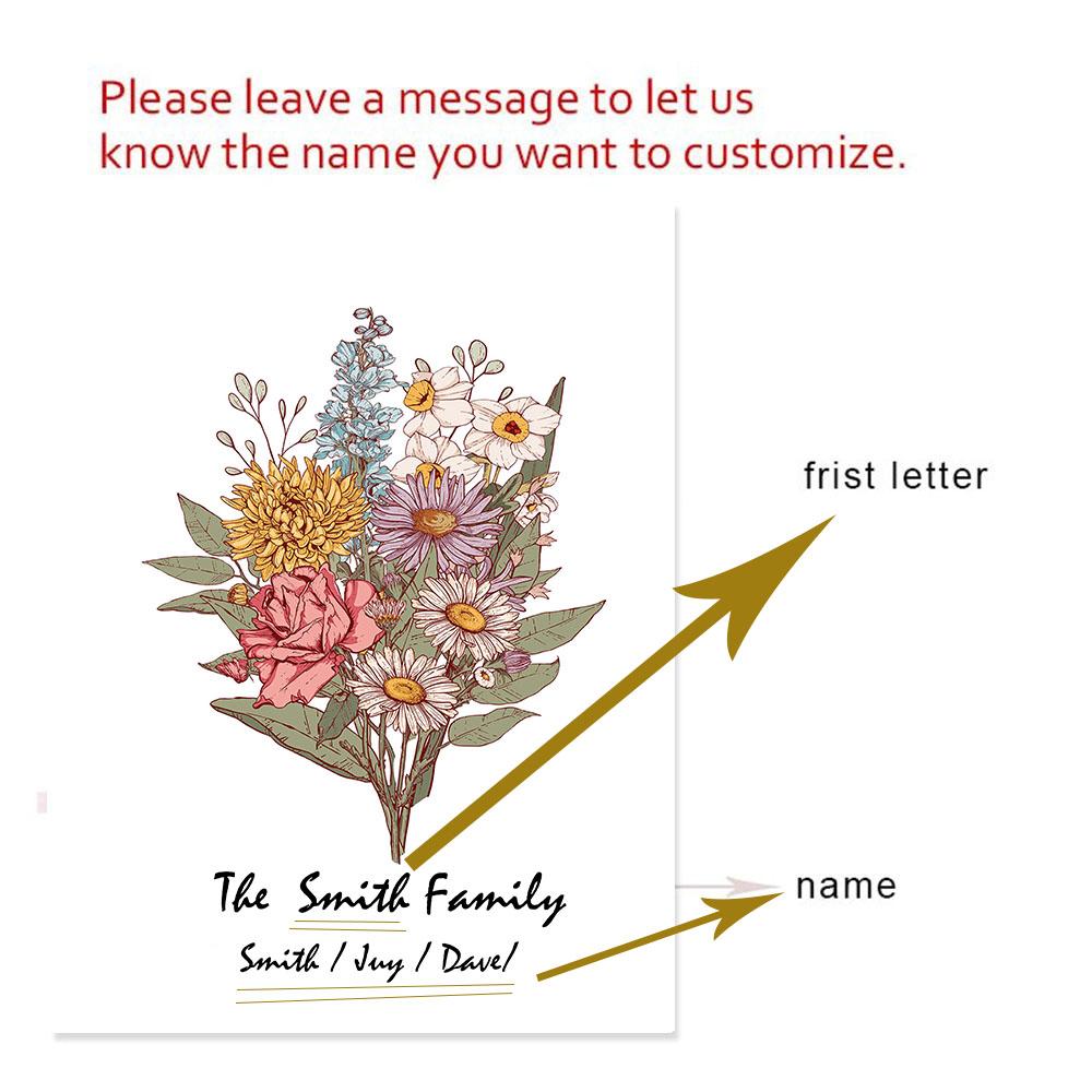 

Фамилии, холст, живопись, минималистичный настенный художественный букет, постеры и принты, печать фотографий, домашний декор, подарки 21x30cm No Framed