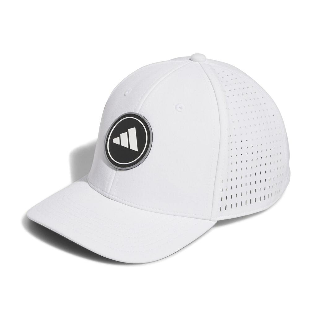 Adidas Golf Punching Free Size Men's Water-Repellent Cap, White,
