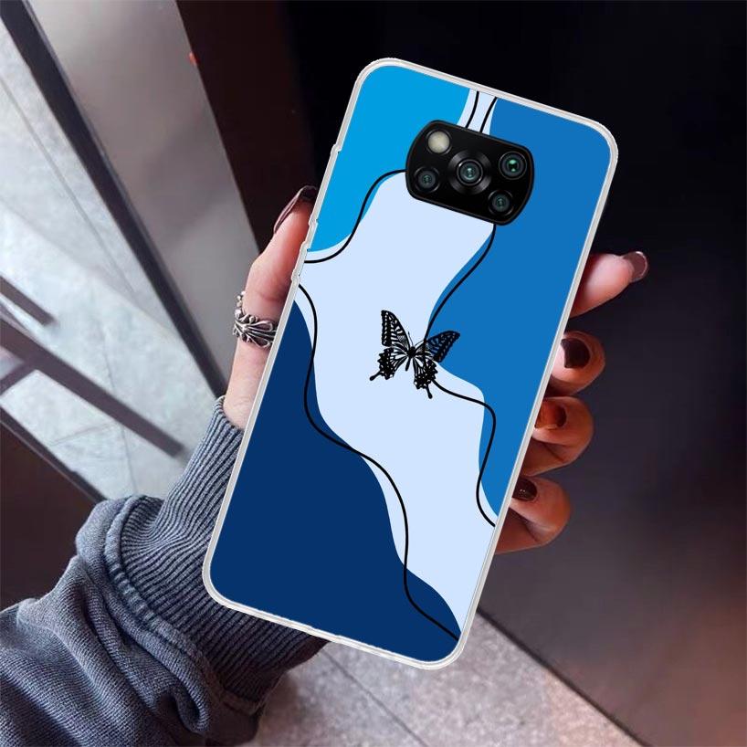 

Blue Butterfly Beautiful Wing Phone Case For Xiaomi Poco X7 X6 X5 Pro F7 Ultra Redmi 15C 15 13 13C 12 12C 10 10A 10C 9 9A 9C 9T Redmi 15C 4G