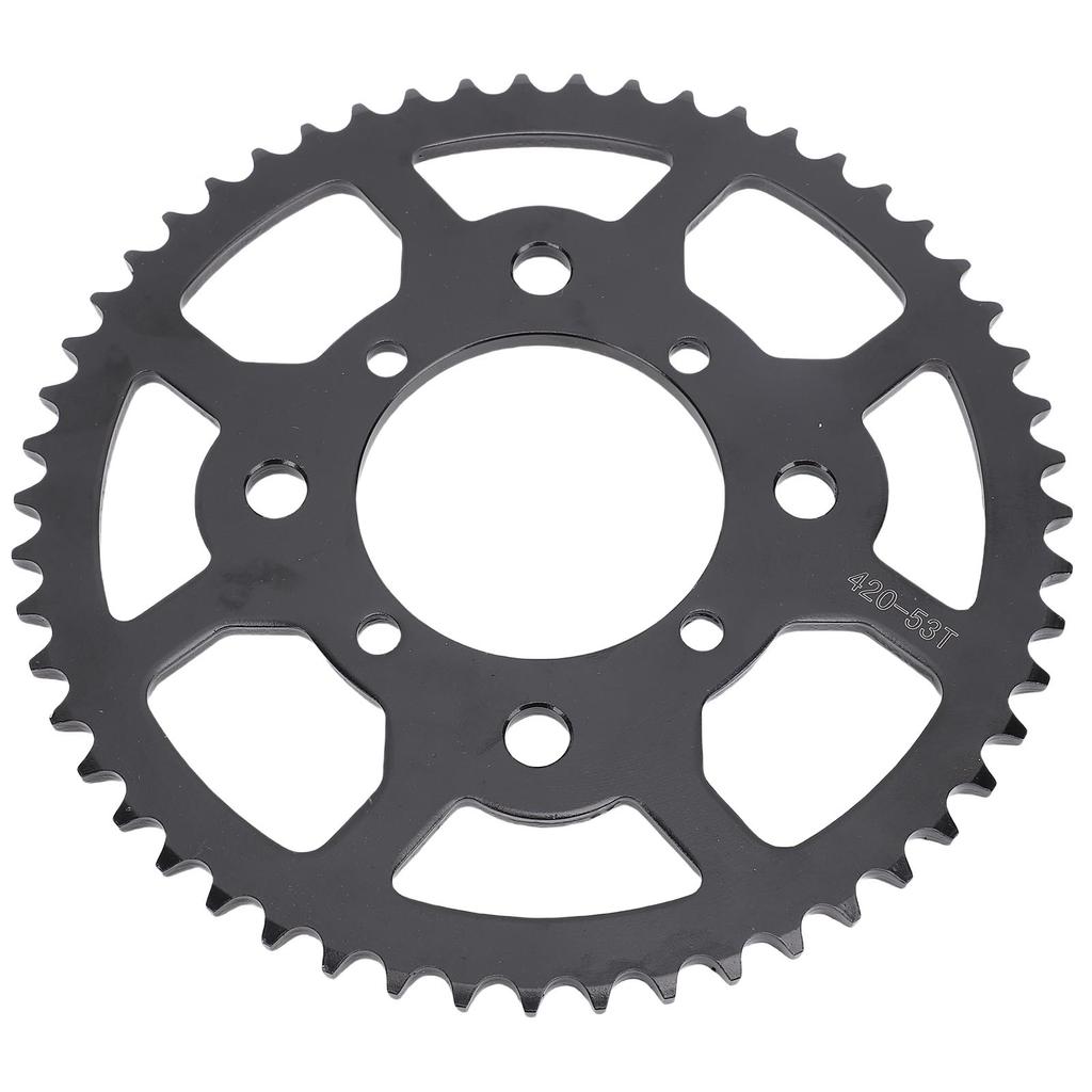 420 53T Rear Sprocket Efficient Gear Ratio Heavy Duty Steel Alloy Optimal Performance for Dirt Pit