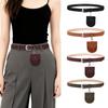 2025 Retro Faux Suede Plush Waist Bag Belt – High-End Decorative Leather Belt for Women, Perfect for Jeans & Skirts