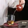 150ml Creative Yixing Purple Clay Teapots Handmade Eggplant Pot Raw Ore Red Leather Dragon Mud Kettle With Strainer Zisha Teaset