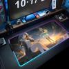 stelle hsr Mouse Pad RGB Gaming Mousepad Big LED Pad PC Desk Mat Luminous Mouse Pad Large Keyboard Mats Table Rug With Backlit
