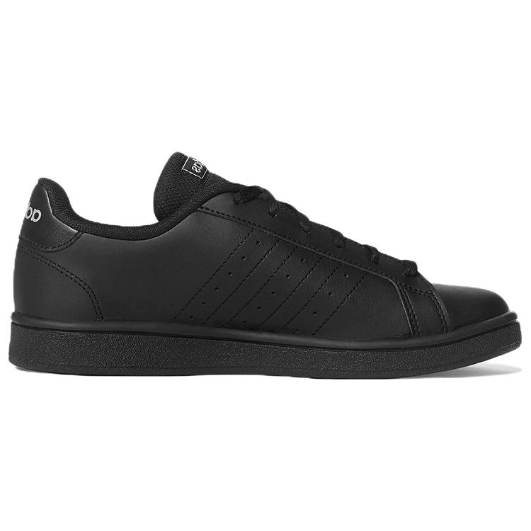 Adidas Grand Court Base Black Iridescent Men Sneakers Core-Black Cloud-White Grey GV6704