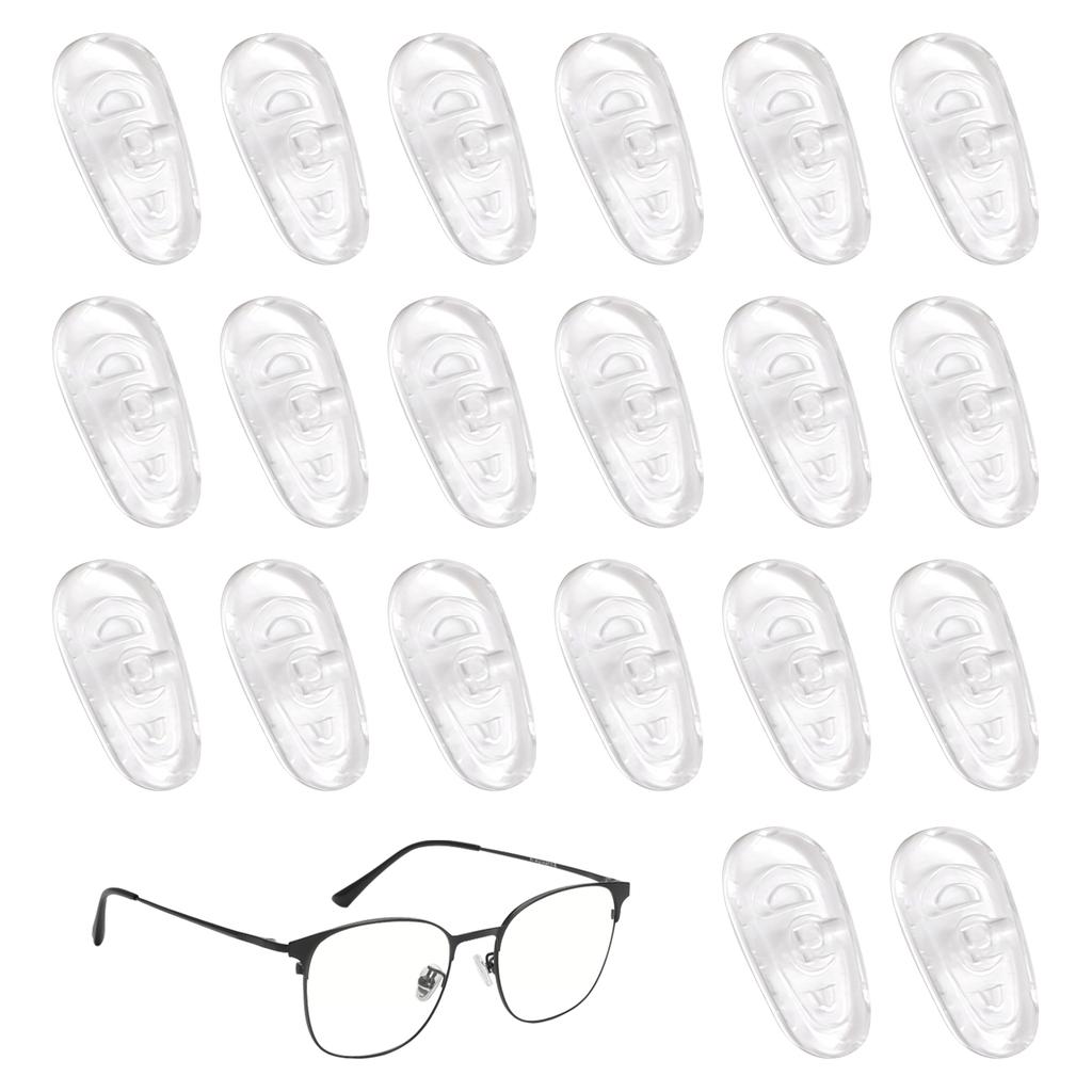 Pack Of 20 Silicone Nose Pads For Glasses Universal G14 Fit Soft AntiSlip Design Eyewear Accessories Replacement Part