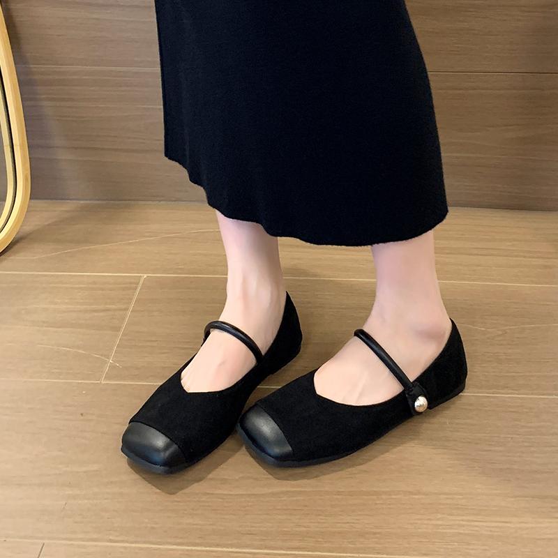 

Новый Стиль Популярные Роскошные Леопардовые Слипоны Женские Туфли Мэри Джейн с Квадратным Носком Весенние Повседневные Платье Балетки 40 чёрный