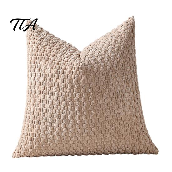 Three Dimensional Texture Pillowcase Corduroy Pillow Cover, Bubble Throw Solid Color Pillowcase, Decorative Sofa Cushion Cover Modern for Couch