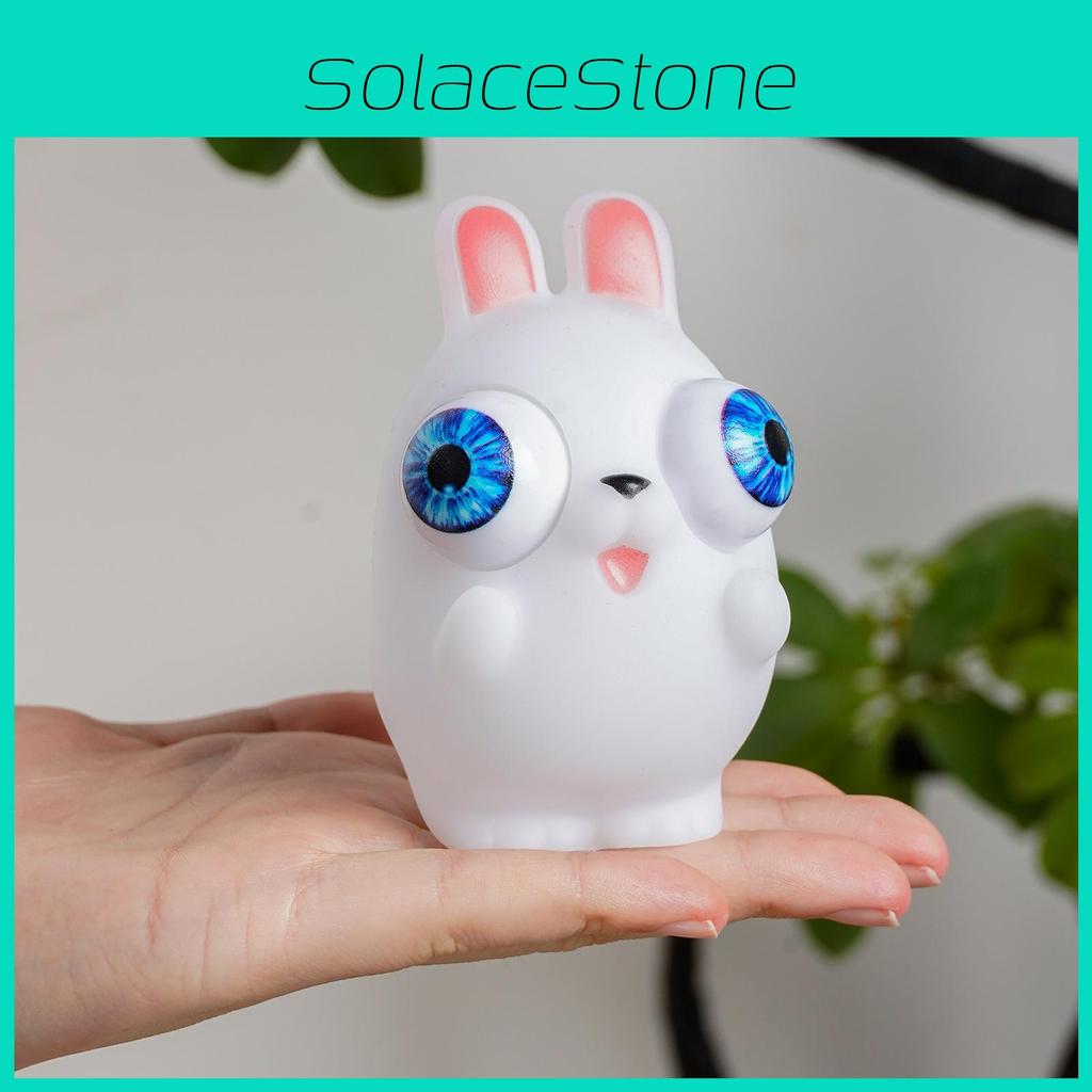 Small Bunny White Stress Relief Toy Tpr Material Hand Brain Development Gift
