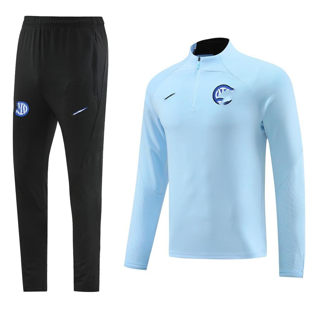 Half-Pull Long-Sleeved Set, Football Jersey, Training Jersey, Appearance Jersey, Casual, Breathable, Comfortable And Fashionable