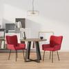 Day and Night - Day and Night Dining Chairs 2 Units Red Velvet