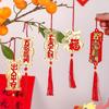 5/6pcs with Tassel Spring Festival Bonsai Pendant Potted Plants Hanging Ornaments Garden