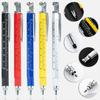 Multipurpose 7 In 1 Engineer Pen Writing Instrument With Sensitive Stylus Measurement Marks And Double Head Screwdriver