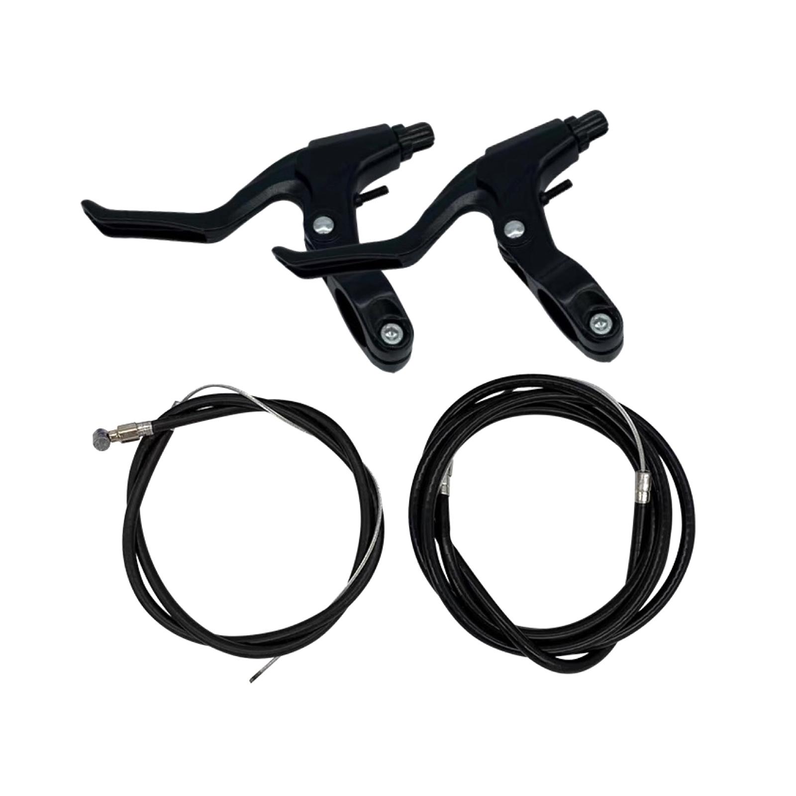

2Pcs Bike Brake Levers for 2.2cm Diameter Handlebars Sturdy Practical Aluminium Alloy Bycicle Parts for Road Bike Folding Bike чорний