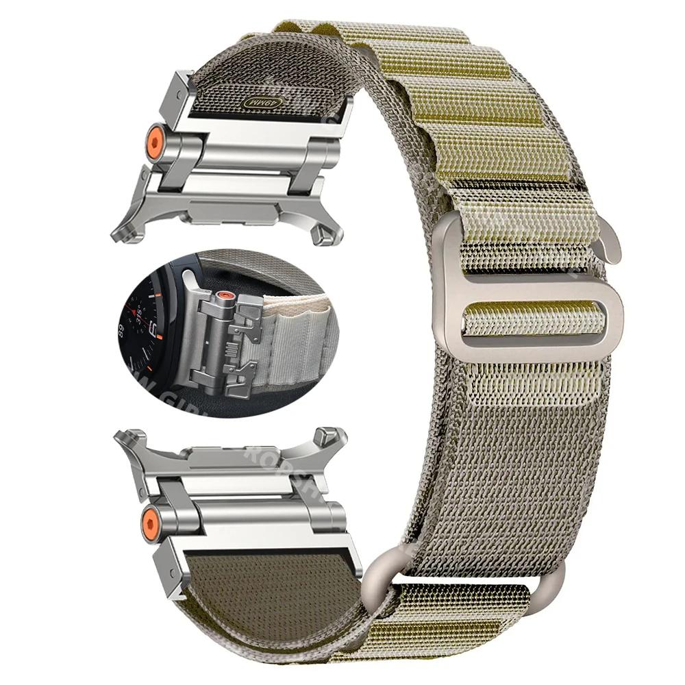 

Alpine Sports Nylon Band For Samsung Galaxy Watch Ultra 47mm No Gaps Quick Fit Strap GALAXY ULTRA 47mm Curved End Loop Bracelet Galaxy Ultra 47mm