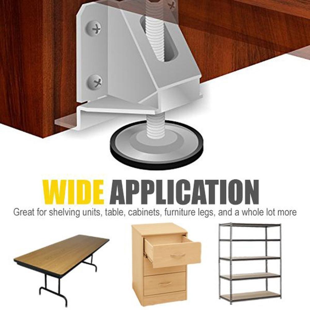 

Steel Cabinet Leveling Feet Adjustable Furniture Mounting Brackets Furniture Levelers Table