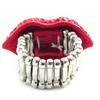 Les Trésors De Lily [I4552] - Bague Créateur 'Sissi' rouge